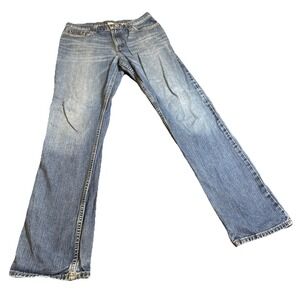 Roebuck & Co Jeans 34x34 Mens Flare Bootcut Medium Wash 100% Cotton Denim